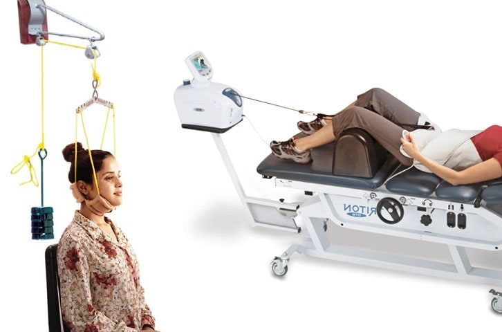 Intermittent lumbar traction (ILT)